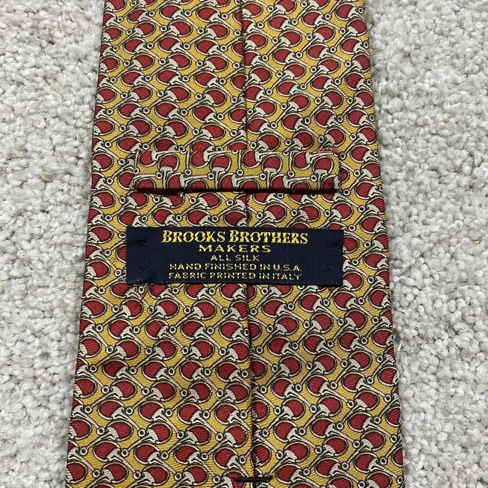 VTG Brooks Brothers Tie Mens Silk Necktie USA Wedding Preppy Heritage Menswear